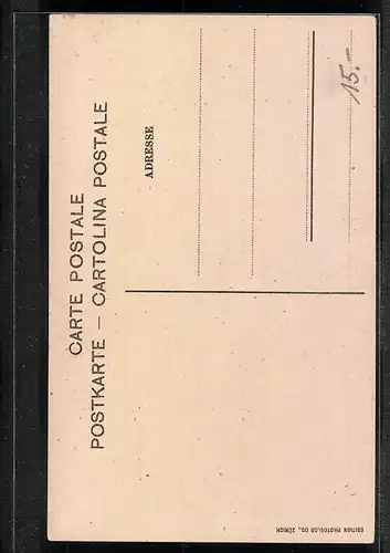 AK Flüelen, Teilansicht mit Kirche und Bristenstock