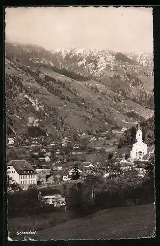 AK Schattdorf, Totale vom Berg aus gesehen