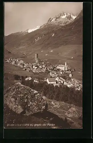 AK Hospenthal, Panorama mit Furka