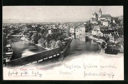 AK Thun, Ortsansicht vom Thunerhof aus