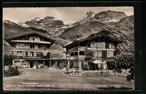 AK Urigen, Klausenstrasse - Hotel und Pension Posthaus Urigen