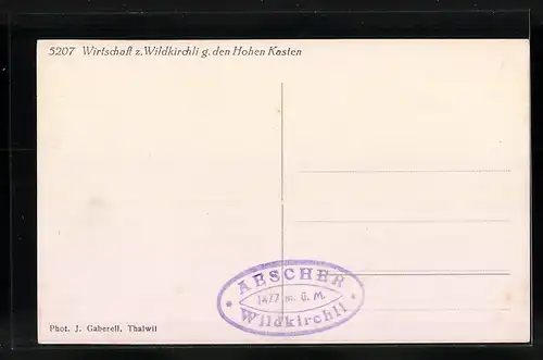 AK Aescher, Wirtschaft z. Wildkirchli gegen den Hohen Kasten