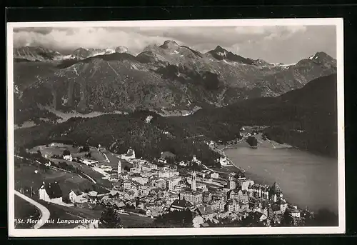 AK St. Moritz, Gesamtansicht mit Languardkette