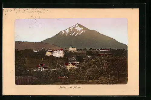 AK Spiez, Ortsansicht mit Niesen