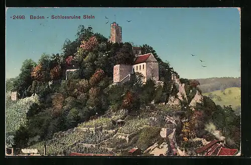 AK Baden, Schlossruine Stein