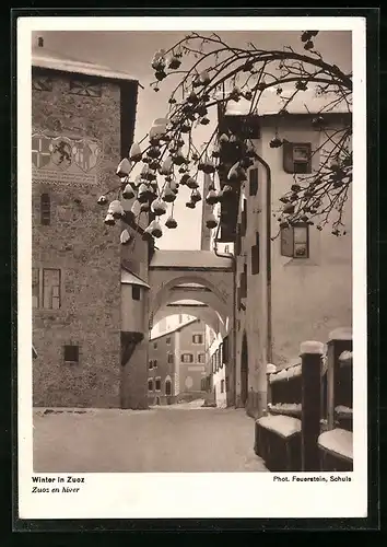 AK Zuoz, Ortspartie im Winter