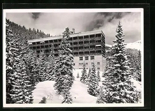 AK Arosa, Florentinum im Winter