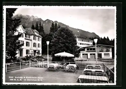 AK Oberschan, Kurhaus & Kinderheim Alvier