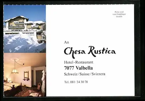 AK Valbella, Hotel-Restaurant Chesa Rustica