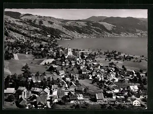 AK Ober-Aegeri, Gesamtansicht vom Flugzeug aus