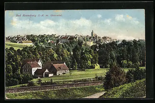AK Bad Ronneburg, Ortsansicht im Gessental