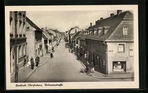 AK Limbach-Oberfrohna, Helenenstrasse aus der Vogelschau