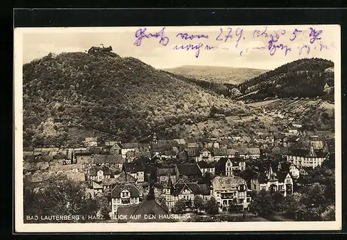 AK Bad Lauterberg im Harz, Blick auf den Hausberg