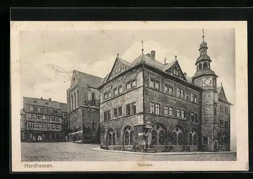 AK Nordhausen, Blick zum Rathaus
