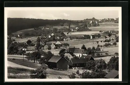 AK Herrndorf, Panorama aus der Vogelschau