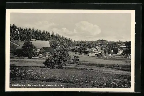AK Schellerhau im Osterzgeb., Ortsansicht aus der Ferne