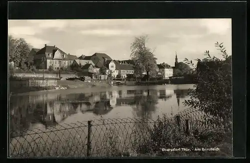 AK Ebersdorf /Thür., Am Brauteich