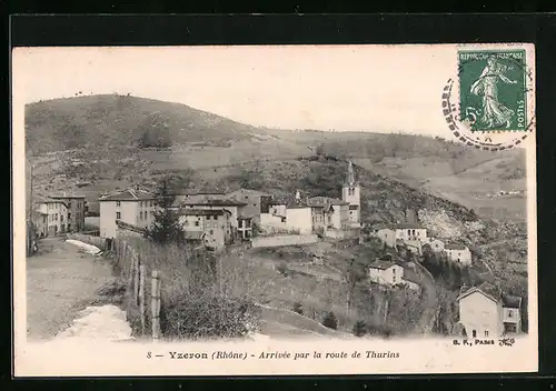 AK Yzeron, Arrivèe par la route de Thurins