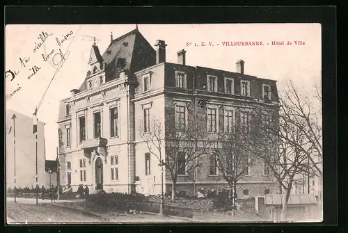 AK Villeurbanne (Rhone), Hotel de Ville