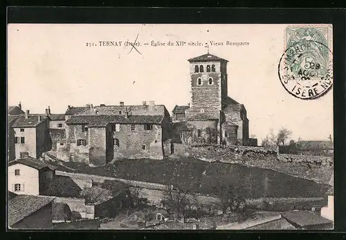 AK Ternay, Èglise - Vieux Remparts