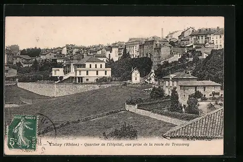 AK Ternay, Quartier de l`Hopital, vue prise de la route du Tramway