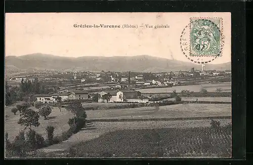 AK Grézieu-la-Varenne, Vue générale