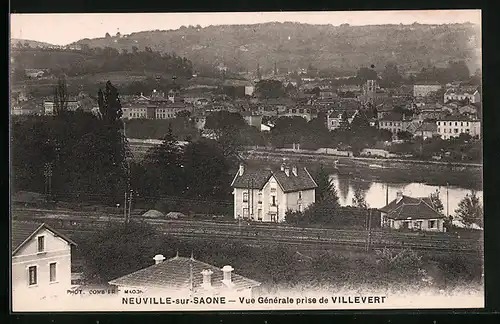 AK Neuville-sur-Saône, Vue Générale prise de Villevert