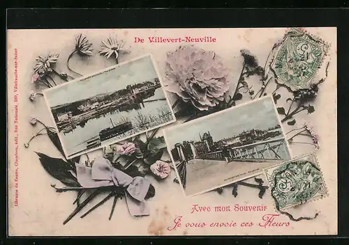 AK Villevert-Neuville, Vue générale