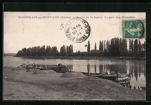 AK St-Germain-au-Mont-d`Or, Bords de la Saône, Le port des Minerets