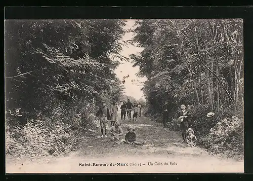 AK Saint-Bonnet-de-Mure, Un Coin du Bois