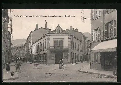 AK Tarare, Rues de la Rèpublique et Anna-Bibert