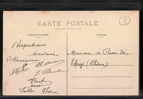 AK Salles, Abside de l`Eglise, Entrèe de la Place du Chapitre