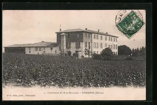 AK Pommiers, Institution N.-D. de Montclair