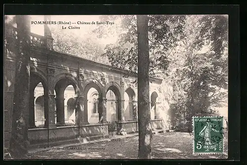 AK Pommiers, Chateau de Saint-Trys, Le Cloitre