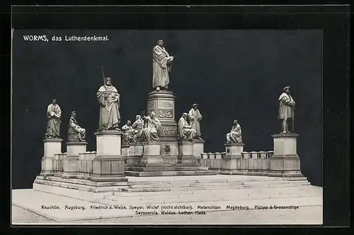 AK Worms am Rhein, Das Lutherdenkmal