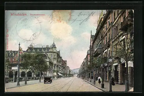 AK Wiesbaden, Taunusstrasse