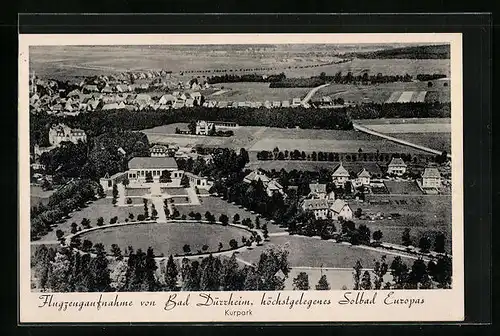 AK Bad Dürrheim, Gesamtansicht vom Flugzeug aus