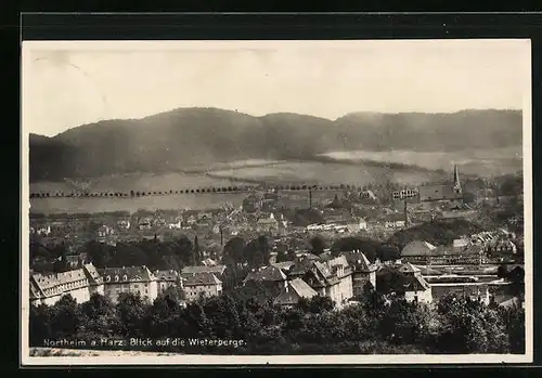 AK Northeim am Harz, Blick auf die Wieterberge