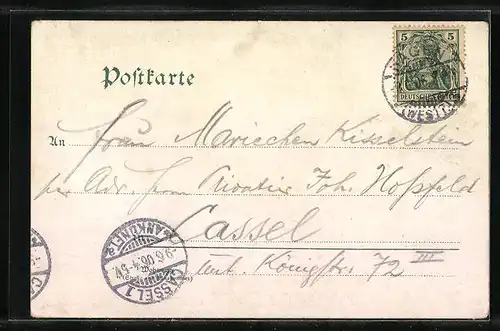 AK Hagen i. W., Partie aus dem Stadtgarten