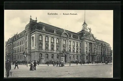 AK Karlsruhe, Kaiserliches Postamt