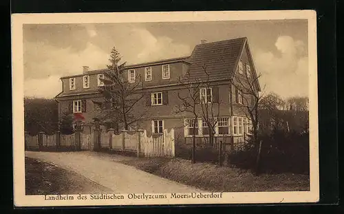 AK Moers-Ueberdorf, Landheim des Städtischen Oberlyzeums