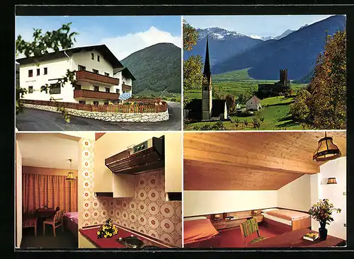 AK Burgeis /Vinschgau, Hotel Haus Rapps, Innenansichten