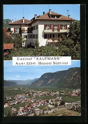 AK Auer, Gasthof Kaufmann an der grossen Dolomitenstrasse, Teilansicht