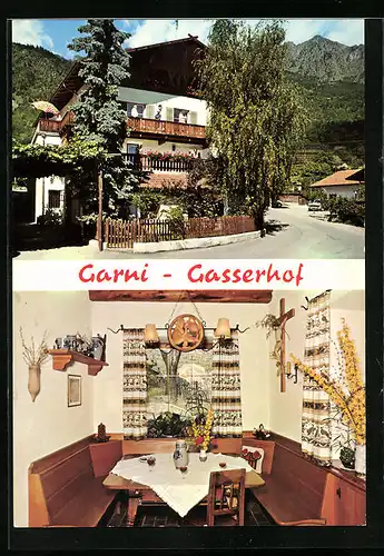 AK Algund-Plars bei Meran, Hotel Gasserhof Garni, Innenansicht