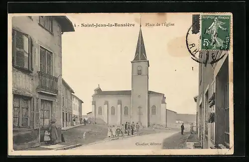 AK Saint-Jean-la-Bussière, Place de l`Èglise