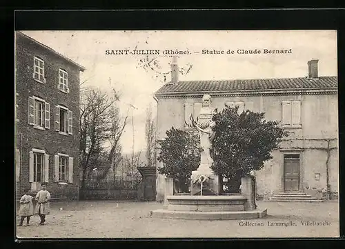 AK Saint-Julien, Statue de Claude Bernard