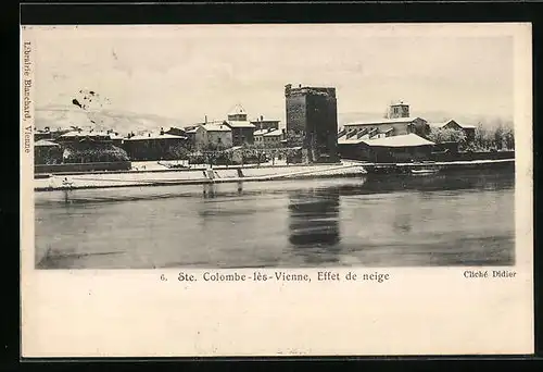 AK Ste-Colombe-lès-Vienne, Effet de neige