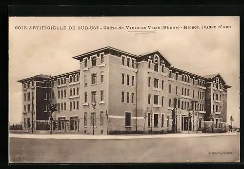 AK Vaulx-en-Velin, Soie Artificielle du Sud-Est, Usine de Vaulx-en-Velin, Maison Jeanne d`Arc