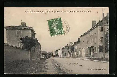AK La Tour-de-Salvagny, Quartier de Pissechien