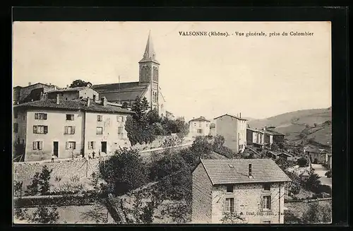 AK Valsonne, Vue générale prise du Colombier